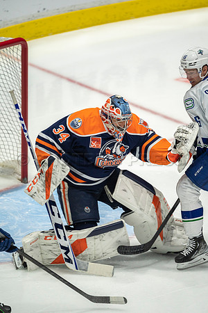 Abbotsford Canucks shutout by the Edmonton Oilers Farm Team, The Bakersfield Condors, Sunday, Jan 9, 2022 at Abbotsford Centre