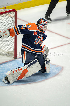 Abbotsford Canucks shutout by the Edmonton Oilers Farm Team, The Bakersfield Condors, Sunday, Jan 9, 2022 at Abbotsford Centre