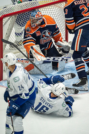 Abbotsford Canucks shutout by the Edmonton Oilers Farm Team, The Bakersfield Condors, Sunday, Jan 9, 2022 at Abbotsford Centre