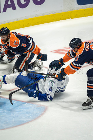 Abbotsford Canucks shutout by the Edmonton Oilers Farm Team, The Bakersfield Condors, Sunday, Jan 9, 2022 at Abbotsford Centre