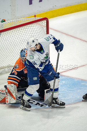 Abbotsford Canucks shutout by the Edmonton Oilers Farm Team, The Bakersfield Condors, Sunday, Jan 9, 2022 at Abbotsford Centre