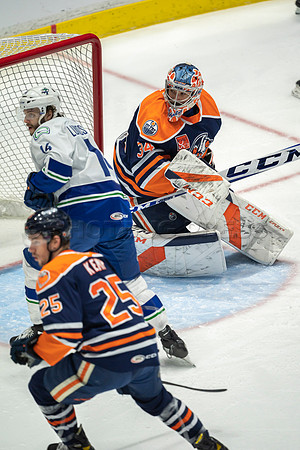 Abbotsford Canucks shutout by the Edmonton Oilers Farm Team, The Bakersfield Condors, Sunday, Jan 9, 2022 at Abbotsford Centre