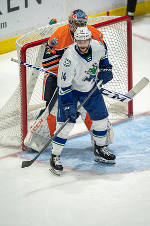 Abbotsford Canucks shutout by the Edmonton Oilers Farm Team, The Bakersfield Condors, Sunday, Jan 9, 2022 at Abbotsford Centre