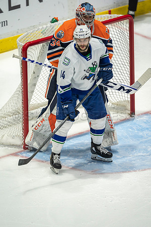 Abbotsford Canucks shutout by the Edmonton Oilers Farm Team, The Bakersfield Condors, Sunday, Jan 9, 2022 at Abbotsford Centre
