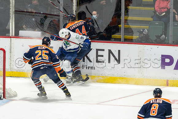 Abbotsford Canucks shutout by the Edmonton Oilers Farm Team, The Bakersfield Condors, Sunday, Jan 9, 2022 at Abbotsford Centre