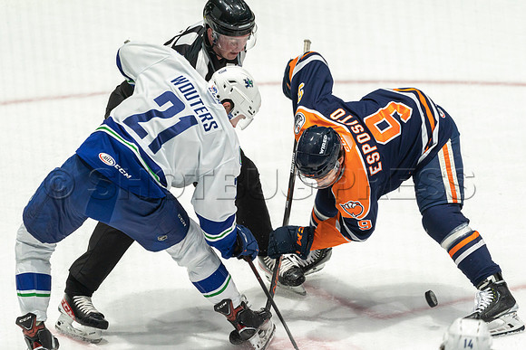Abbotsford Canucks shutout by the Edmonton Oilers Farm Team, The Bakersfield Condors, Sunday, Jan 9, 2022 at Abbotsford Centre