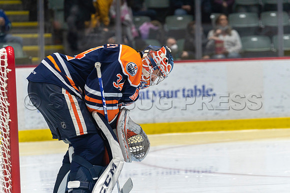 Abbotsford Canucks shutout by the Edmonton Oilers Farm Team, The Bakersfield Condors, Sunday, Jan 9, 2022 at Abbotsford Centre