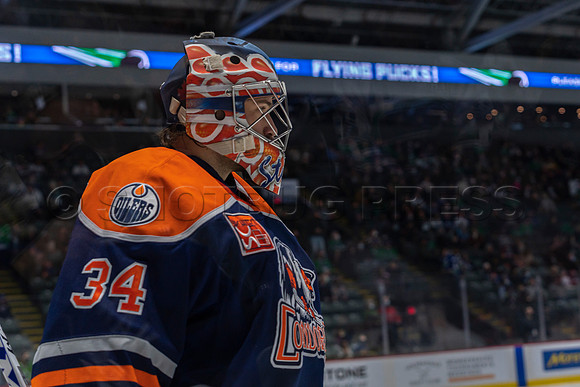 Abbotsford Canucks shutout by the Edmonton Oilers Farm Team, The Bakersfield Condors, Sunday, Jan 9, 2022 at Abbotsford Centre