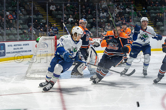 Abbotsford Canucks shutout by the Edmonton Oilers Farm Team, The Bakersfield Condors, Sunday, Jan 9, 2022 at Abbotsford Centre