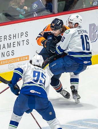 Abbotsford Canucks shutout by the Edmonton Oilers Farm Team, The Bakersfield Condors, Sunday, Jan 9, 2022 at Abbotsford Centre