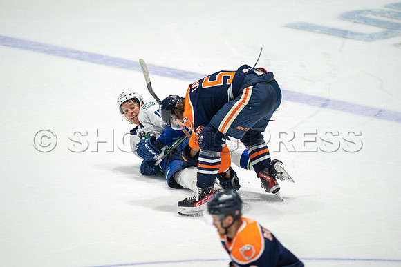 Abbotsford Canucks shutout by the Edmonton Oilers Farm Team, The Bakersfield Condors, Sunday, Jan 9, 2022 at Abbotsford Centre