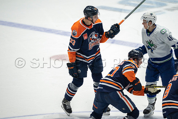 Abbotsford Canucks shutout by the Edmonton Oilers Farm Team, The Bakersfield Condors, Sunday, Jan 9, 2022 at Abbotsford Centre
