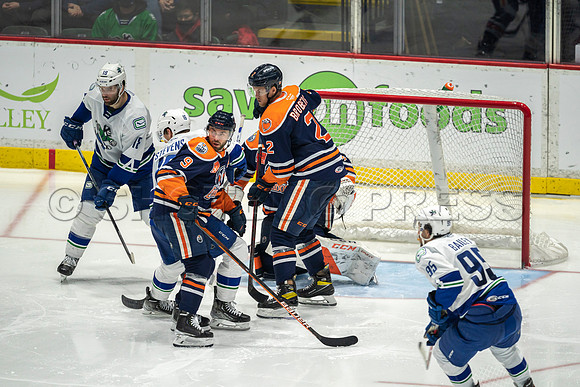 Abbotsford Canucks shutout by the Edmonton Oilers Farm Team, The Bakersfield Condors, Sunday, Jan 9, 2022 at Abbotsford Centre