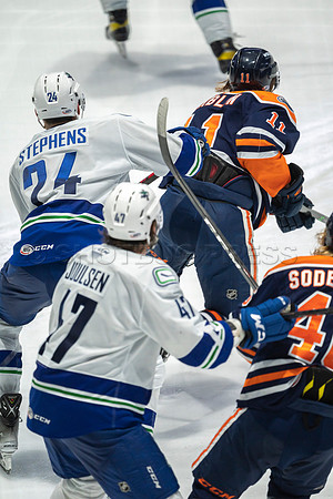 Abbotsford Canucks shutout by the Edmonton Oilers Farm Team, The Bakersfield Condors, Sunday, Jan 9, 2022 at Abbotsford Centre