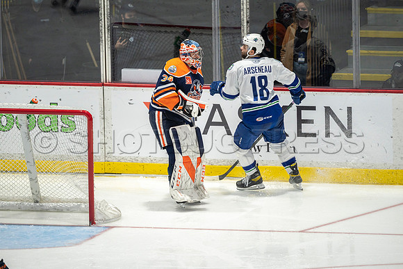 Abbotsford Canucks shutout by the Edmonton Oilers Farm Team, The Bakersfield Condors, Sunday, Jan 9, 2022 at Abbotsford Centre