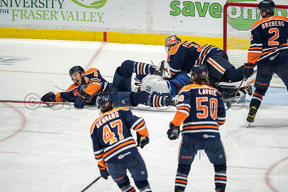 Abbotsford Canucks shutout by the Edmonton Oilers Farm Team, The Bakersfield Condors, Sunday, Jan 9, 2022 at Abbotsford Centre