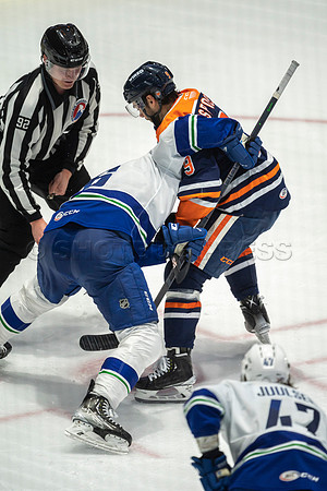 Abbotsford Canucks shutout by the Edmonton Oilers Farm Team, The Bakersfield Condors, Sunday, Jan 9, 2022 at Abbotsford Centre