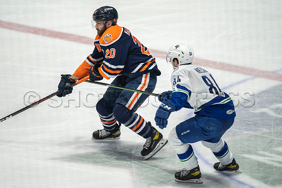 Abbotsford Canucks shutout by the Edmonton Oilers Farm Team, The Bakersfield Condors, Sunday, Jan 9, 2022 at Abbotsford Centre