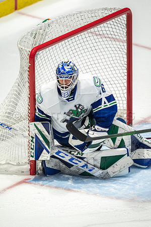 Abbotsford Canucks shutout by the Edmonton Oilers Farm Team, The Bakersfield Condors, Sunday, Jan 9, 2022 at Abbotsford Centre