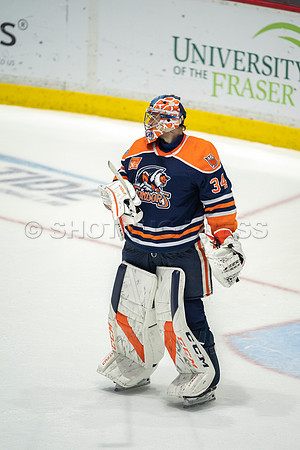 Abbotsford Canucks shutout by the Edmonton Oilers Farm Team, The Bakersfield Condors, Sunday, Jan 9, 2022 at Abbotsford Centre
