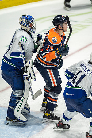 Abbotsford Canucks shutout by the Edmonton Oilers Farm Team, The Bakersfield Condors, Sunday, Jan 9, 2022 at Abbotsford Centre