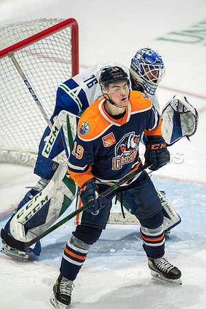Abbotsford Canucks shutout by the Edmonton Oilers Farm Team, The Bakersfield Condors, Sunday, Jan 9, 2022 at Abbotsford Centre