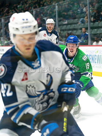 Wed, March 16, 2022 Abbotsford Canucks make an epic comeback to take a 5-4 win in OT against the Manitoba Moose in Abbotsford, BC