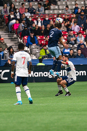 Sat, April 2, 2022 The Vancouver Whitecaps FC clinch a 1-0 win over Sporting Kansas City in Vancouver.