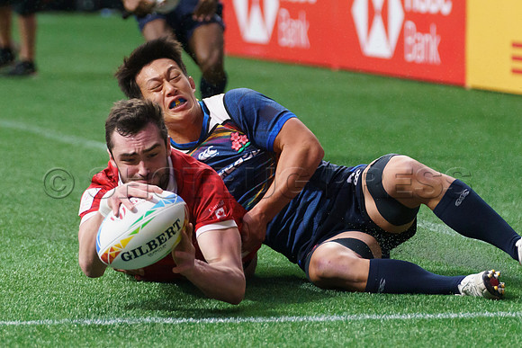 Sunday April 17, 2022, Highlights of the Canada Sevens Rugby at BC Place