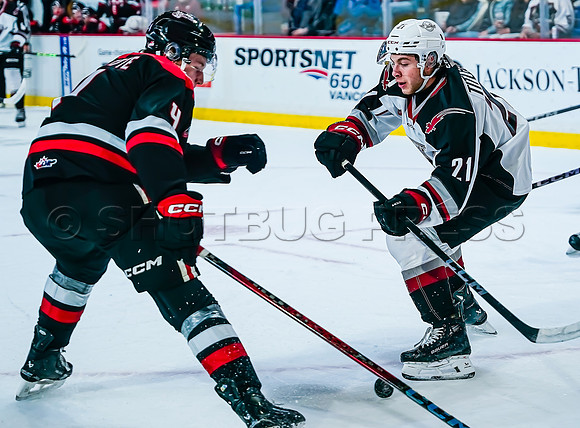 Wes Shaw Moosejaw Warriors at the Vancouver Giants 20241102 -243241