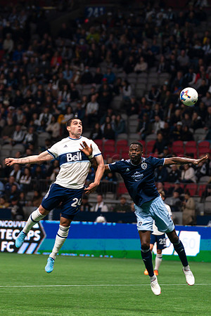Sat, April 2, 2022 The Vancouver Whitecaps FC clinch a 1-0 win over Sporting Kansas City in Vancouver.