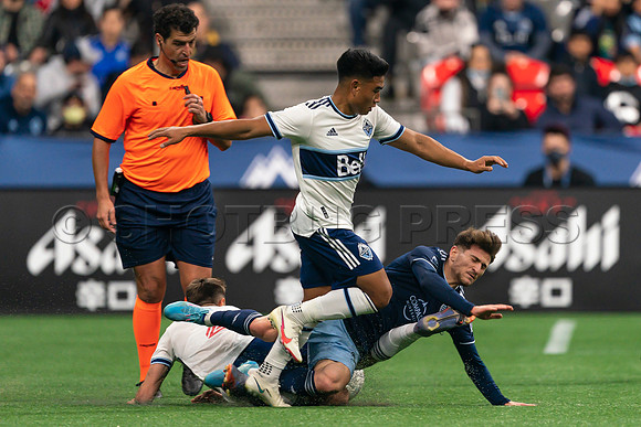 Sat, April 2, 2022 The Vancouver Whitecaps FC clinch a 1-0 win over Sporting Kansas City in Vancouver.