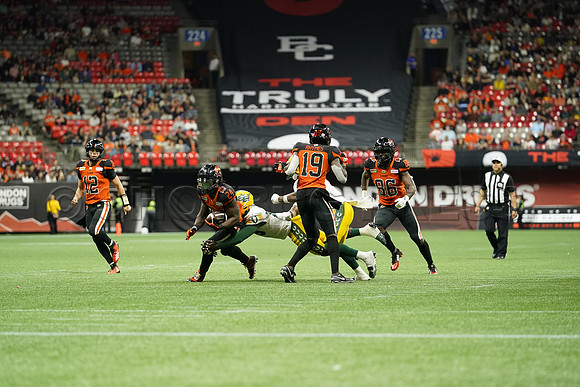 BC Lions dominate the Edmonton Elks with a final score of 59-15 in this opening season game at BC Place Stadium in Vancouver, BC, Saturday, June 11, 2022.