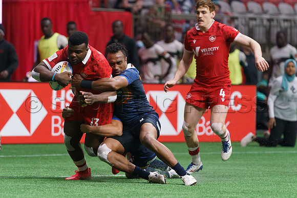 Sunday April 17, 2022, Highlights of the Canada Sevens Rugby at BC Place