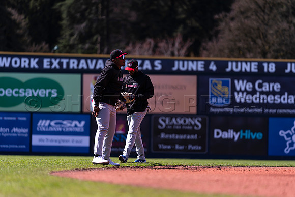 Tue, Apr. 5, 2022 The Vancouver Canadians held practice today at Nat Bailey Stadium
