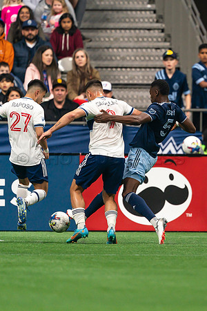 Sat, April 2, 2022 The Vancouver Whitecaps FC clinch a 1-0 win over Sporting Kansas City in Vancouver.