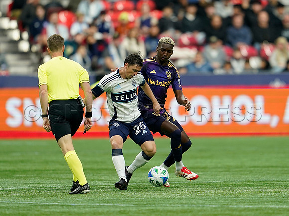 March 2, 2025 LA FC fall to the Vancouver Whitecaps FC 2-1 at BC Place in Vancouver, BC,