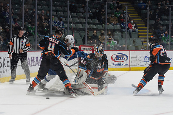 Abbotsford Canucks defeat San Diego Gulls 4-2 on Sunday, Jan 23, 2022 at Abbotsford Centre.