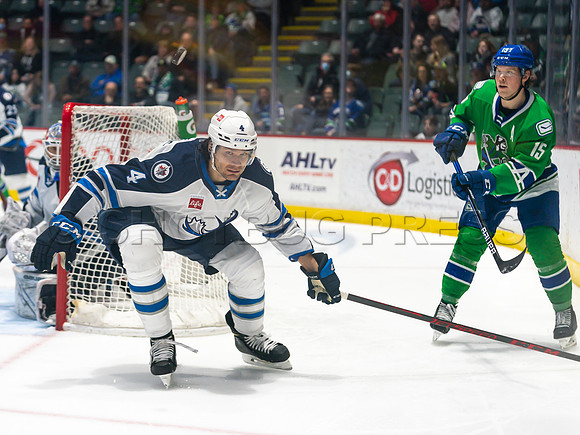 Wed, March 16, 2022 Abbotsford Canucks make an epic comeback to take a 5-4 win in OT against the Manitoba Moose in Abbotsford, BC