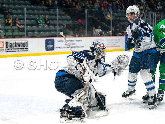 Wed, March 16, 2022 Abbotsford Canucks make an epic comeback to take a 5-4 win in OT against the Manitoba Moose in Abbotsford, BC