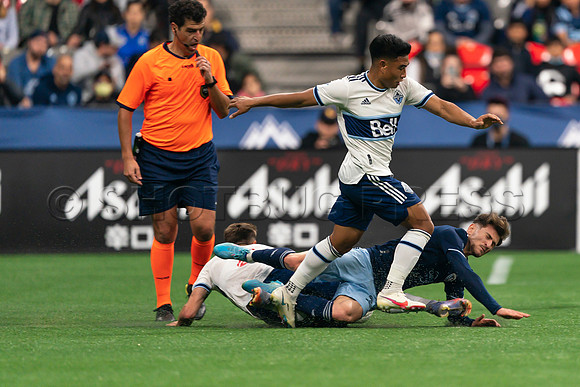 Sat, April 2, 2022 The Vancouver Whitecaps FC clinch a 1-0 win over Sporting Kansas City in Vancouver.