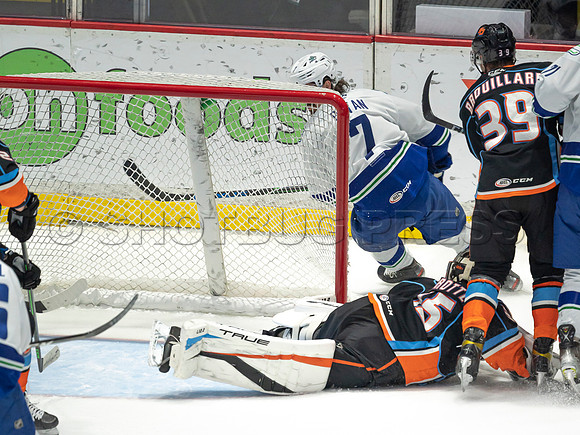Abbotsford Canucks defeat San Diego Gulls 4-2 on Sunday, Jan 23, 2022 at Abbotsford Centre.
