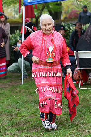 Thurs, May 5, 2022 Red Dress Day in support of missing and murdered Indigenous women.
