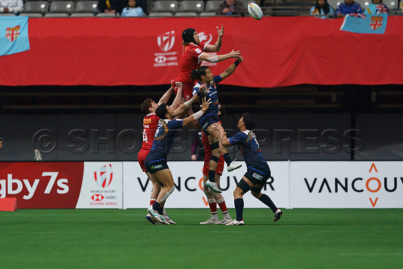Sunday April 17, 2022, Highlights of the Canada Sevens Rugby at BC Place