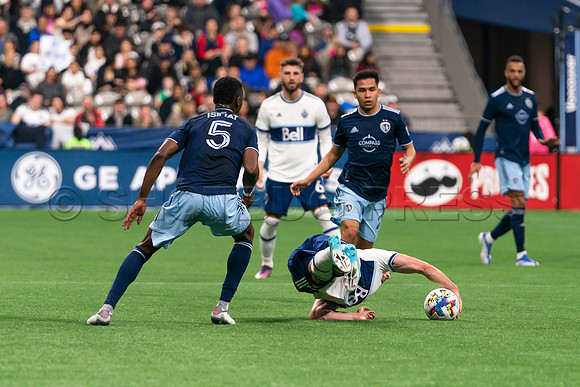 Sat, April 2, 2022 The Vancouver Whitecaps FC clinch a 1-0 win over Sporting Kansas City in Vancouver.