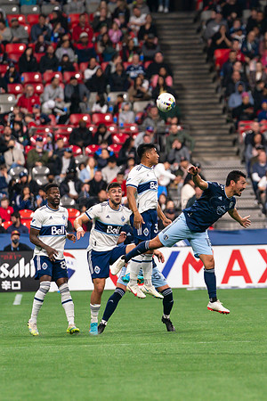 Sat, April 2, 2022 The Vancouver Whitecaps FC clinch a 1-0 win over Sporting Kansas City in Vancouver.