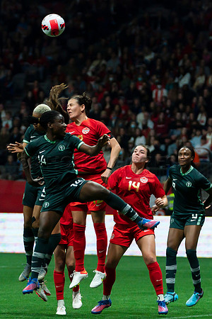 Canada’s Women’s National Soccer Team celebrated 2-0 Olympic Gold win over Nigeria in Vancouver, Canada