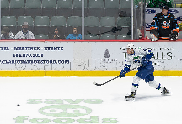 Abbotsford Canucks defeat San Diego Gulls 4-2 on Sunday, Jan 23, 2022 at Abbotsford Centre.