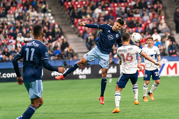 Sat, April 2, 2022 The Vancouver Whitecaps FC clinch a 1-0 win over Sporting Kansas City in Vancouver.