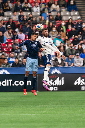 Sat, April 2, 2022 The Vancouver Whitecaps FC clinch a 1-0 win over Sporting Kansas City in Vancouver.